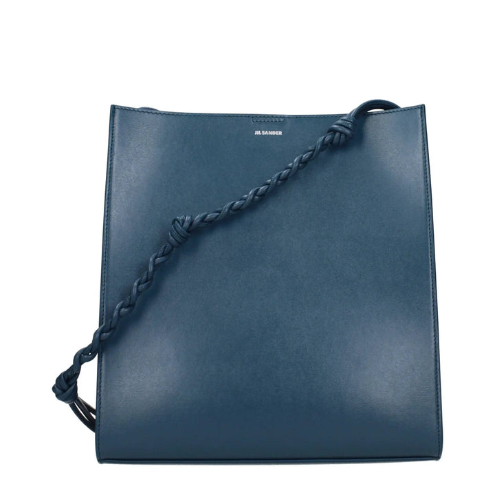 Jil Sander Sample Sale | Jil Sander Blue Leather Shoulder Bag - | Designer outlet