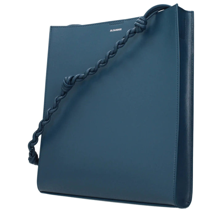 Jil Sander Sample Sale | Jil Sander Blue Leather Shoulder Bag - | Designer outlet