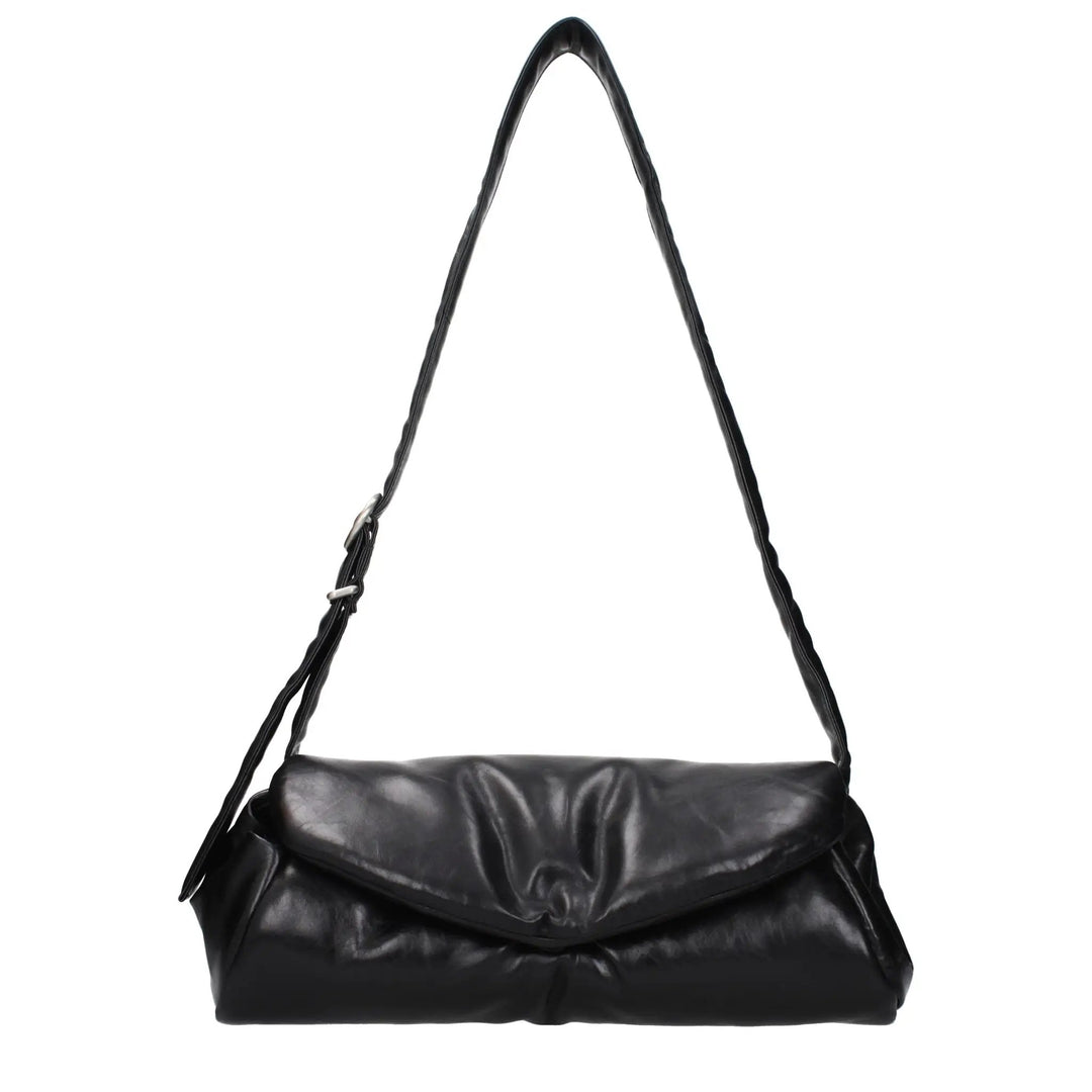 Jil Sander Sample Sale | Jil Sander Black Leather Crossbody Bag - | Designer outlet