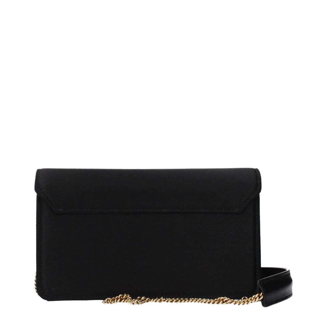 Roberto Cavalli Sample Sale | Roberto Cavalli Black Satin Clutch Bag - | Designer outlet