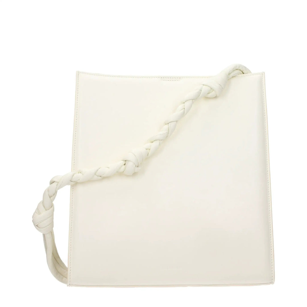 Jil Sander Sample Sale | Jil Sander White Leather Shoulder Bag - | Designer outlet