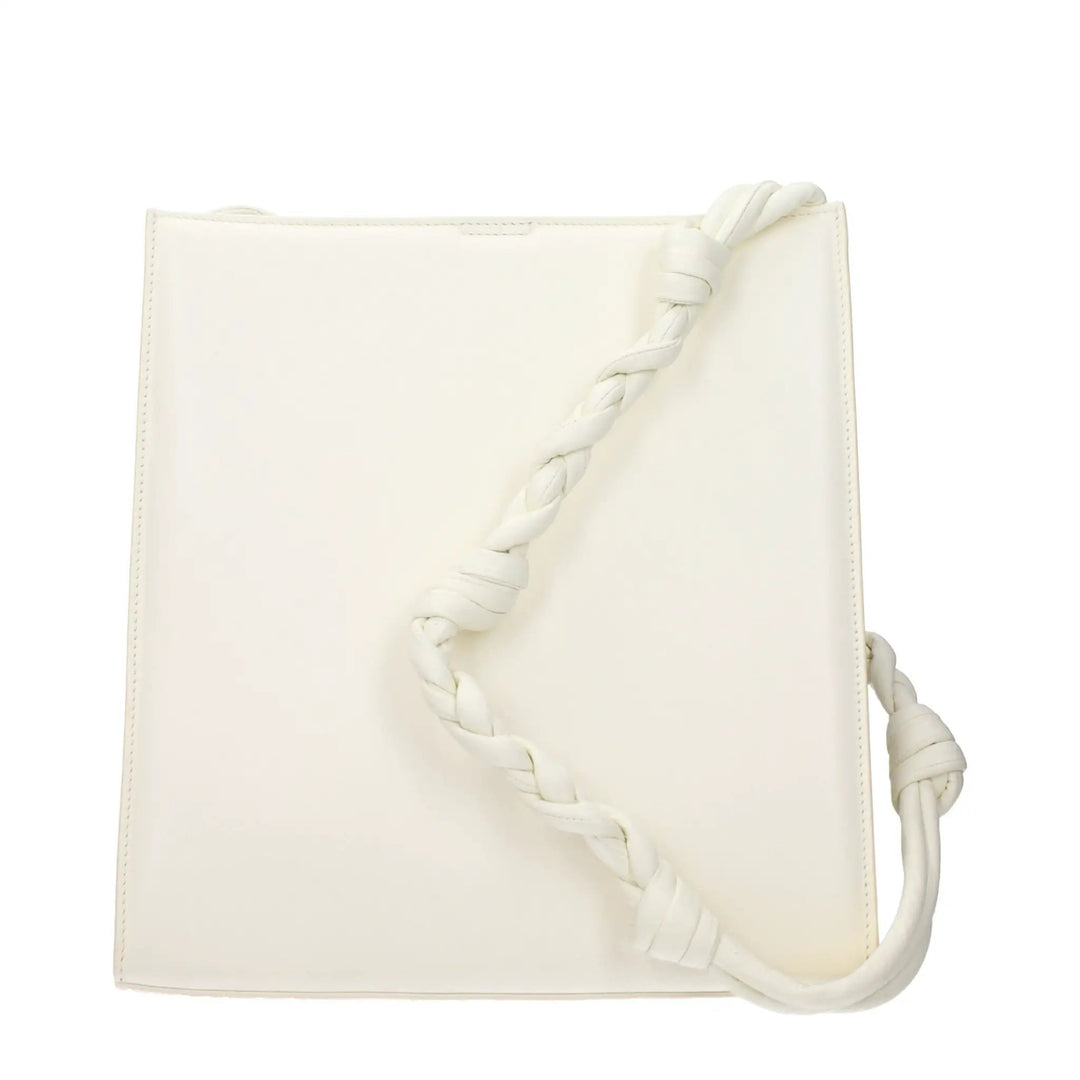 Jil Sander Sample Sale | Jil Sander White Leather Shoulder Bag - | Designer outlet