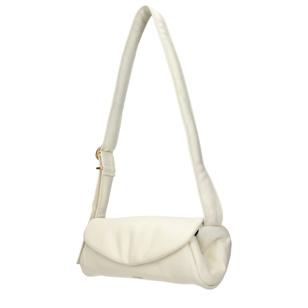 Jil Sander Sample Sale | Jil Sander Beige Leather Crossbody Bag - | Designer outlet