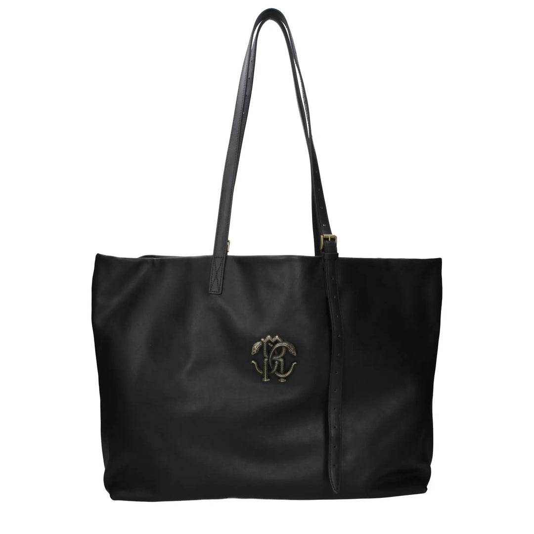Roberto Cavalli Sample Sale | Roberto Cavalli Black Leather Shoulder Bag - | Designer outlet