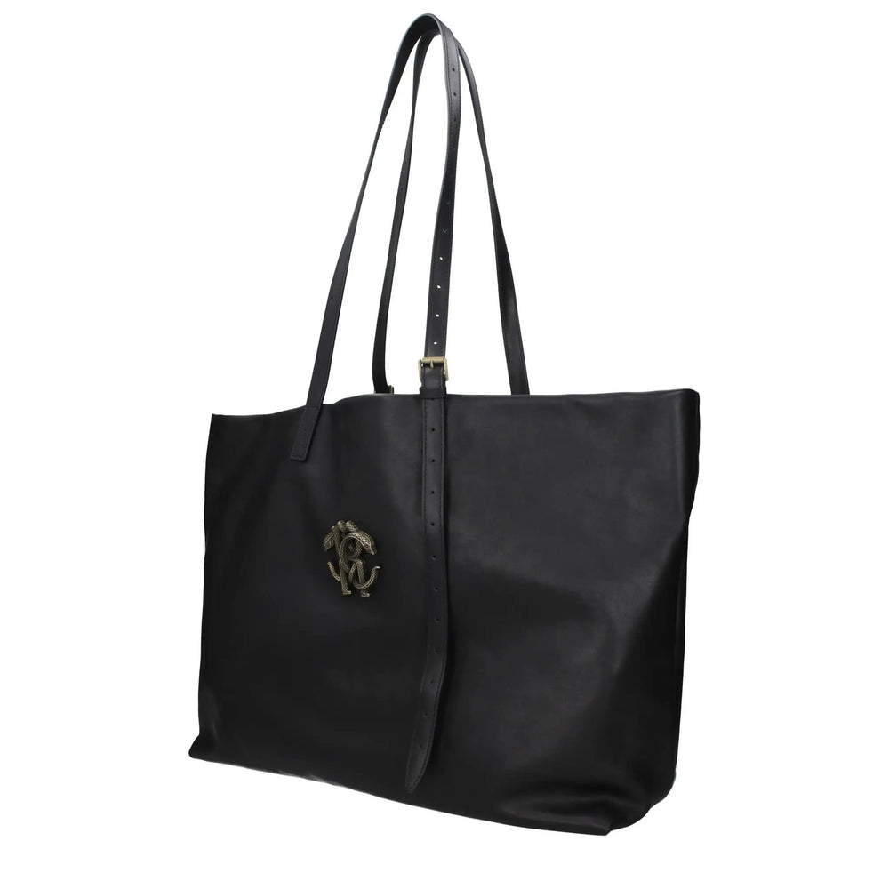 Roberto Cavalli Sample Sale | Roberto Cavalli Black Leather Shoulder Bag - | Designer outlet