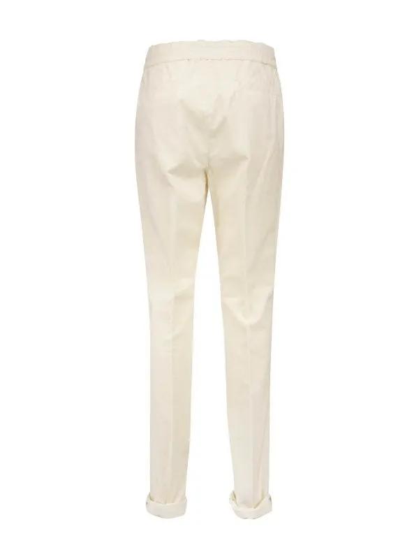 Brunello Cucinelli Sample Sale | Brunello Cucinelli White Cotton Casual Pants - | Designer outlet
