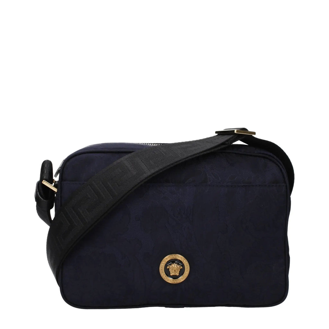 Versace Sample Sale | Versace Blue Fabric Crossbody Bag - | Designer outlet