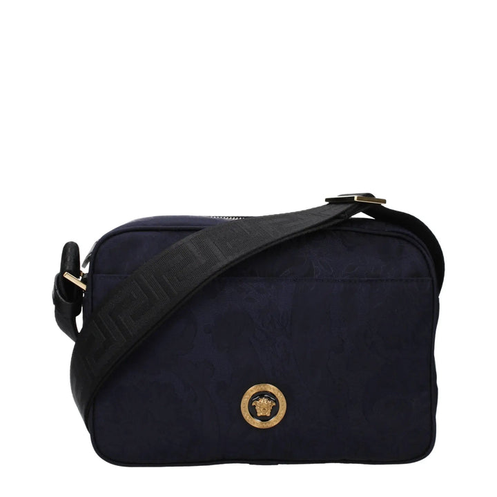 Versace Sample Sale | Versace Blue Fabric Crossbody Bag - | Designer outlet