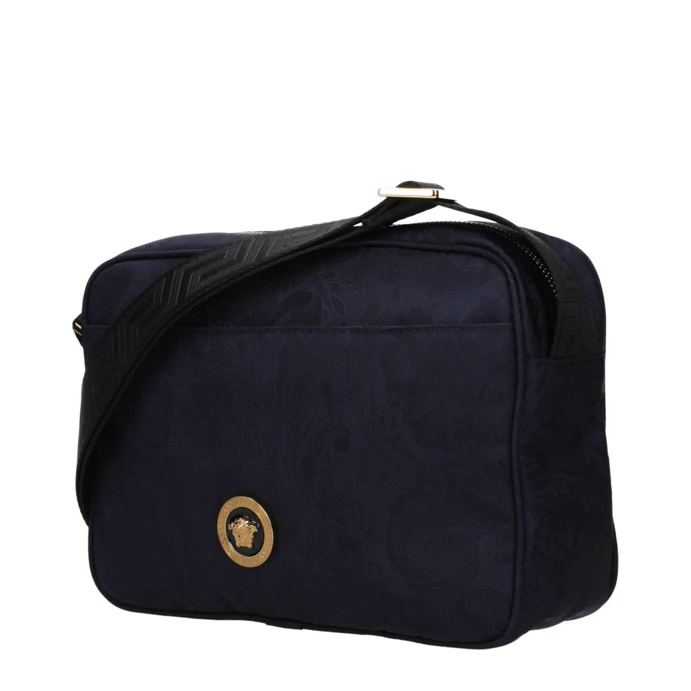 Versace Sample Sale | Versace Blue Fabric Crossbody Bag - | Designer outlet