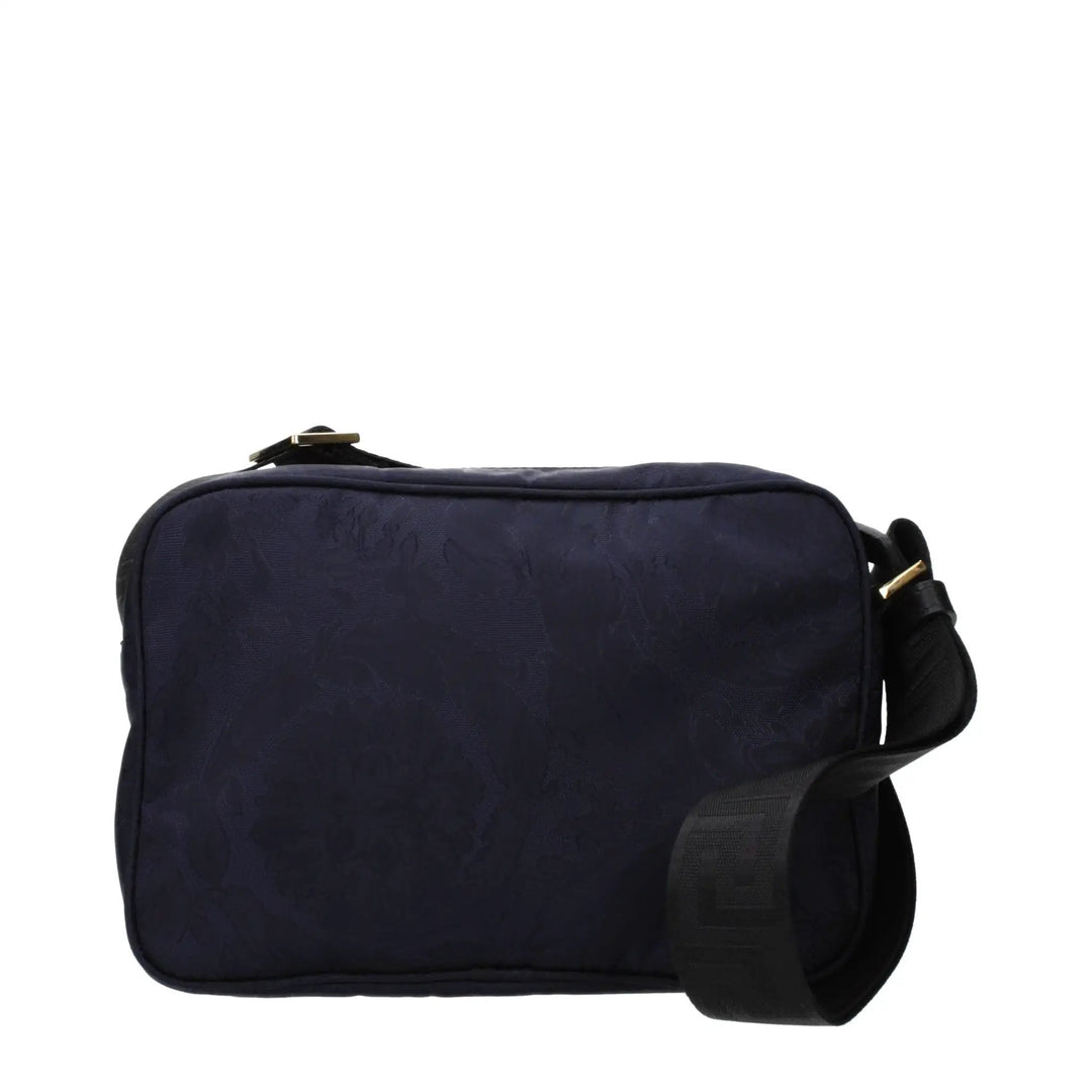 Versace Sample Sale | Versace Blue Fabric Crossbody Bag - | Designer outlet