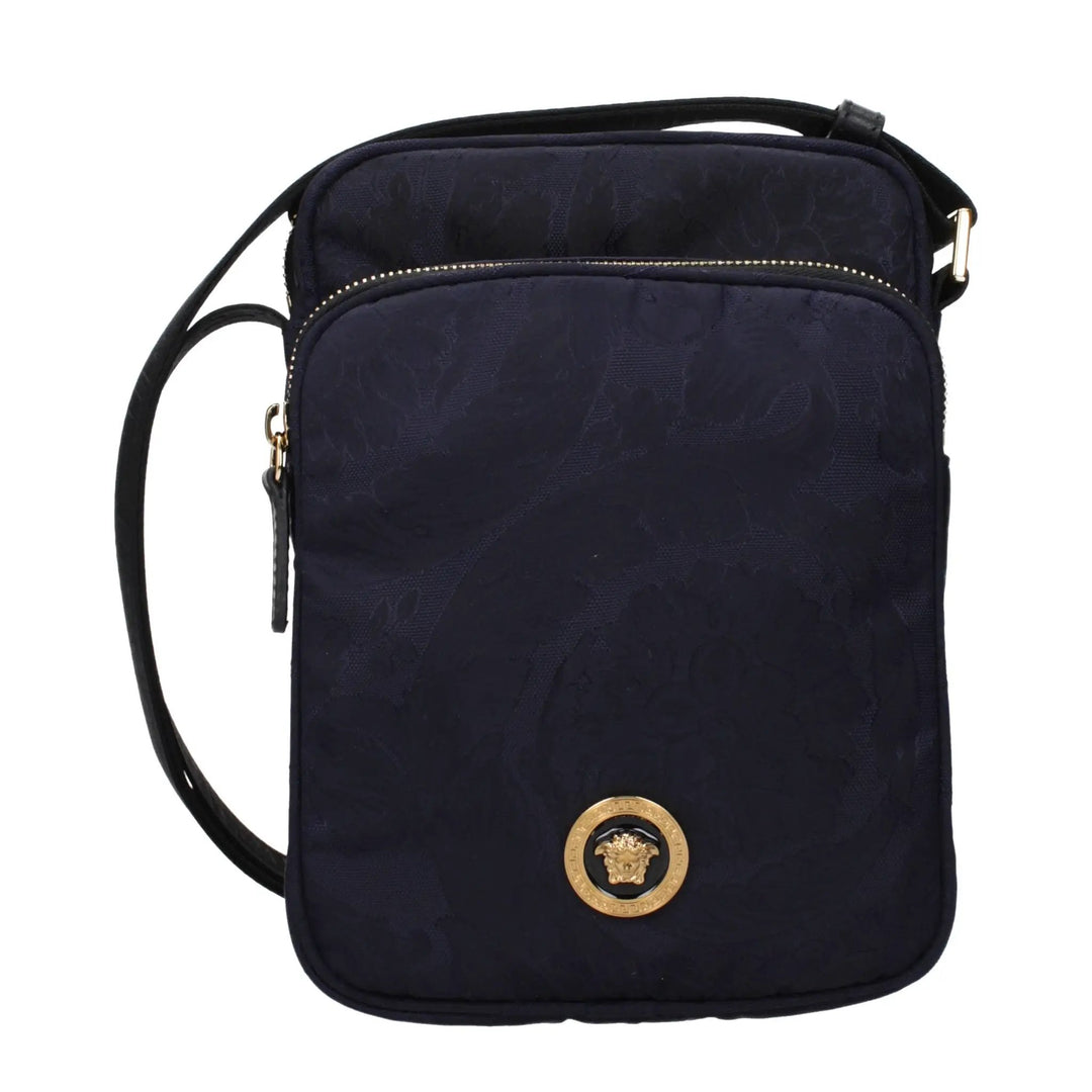 Versace Sample Sale | Versace Blue Fabric Crossbody Bag - | Designer outlet