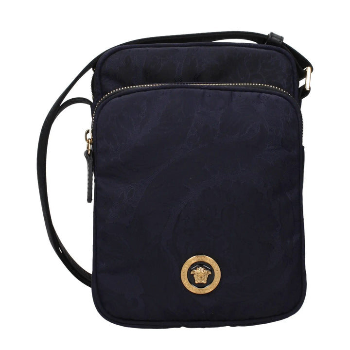 Versace Sample Sale | Versace Blue Fabric Crossbody Bag - | Designer outlet