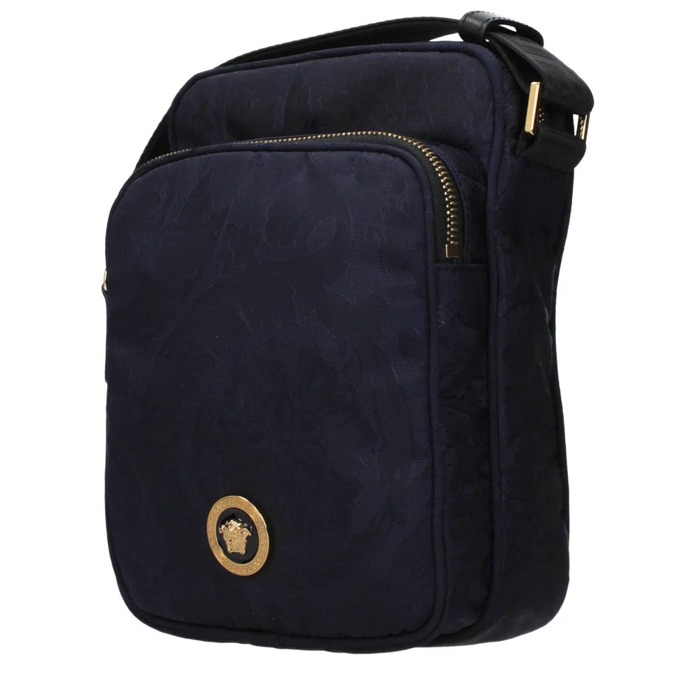 Versace Sample Sale | Versace Blue Fabric Crossbody Bag - | Designer outlet