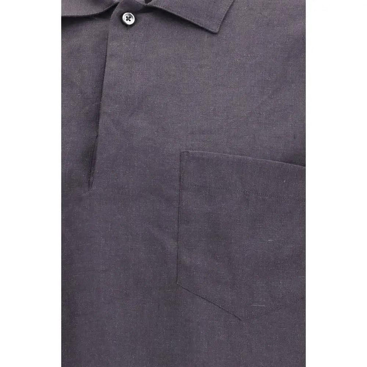 Deperlu Sample Sale | Deperlu Gray Linen Shirt - | Designer outlet