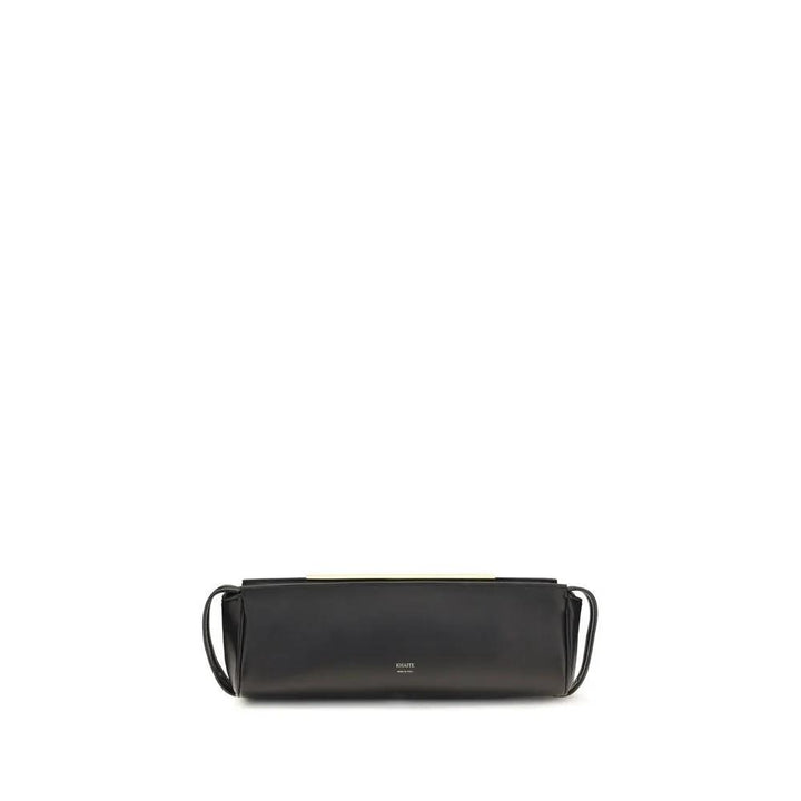 Khaite Sample Sale | Khaite Black Calf Leather Bos Taurus Clutch Bag - | Designer outlet