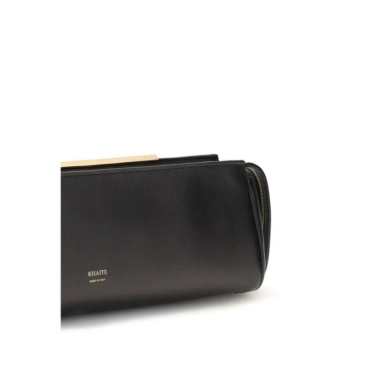 Khaite Sample Sale | Khaite Black Calf Leather Bos Taurus Clutch Bag - | Designer outlet