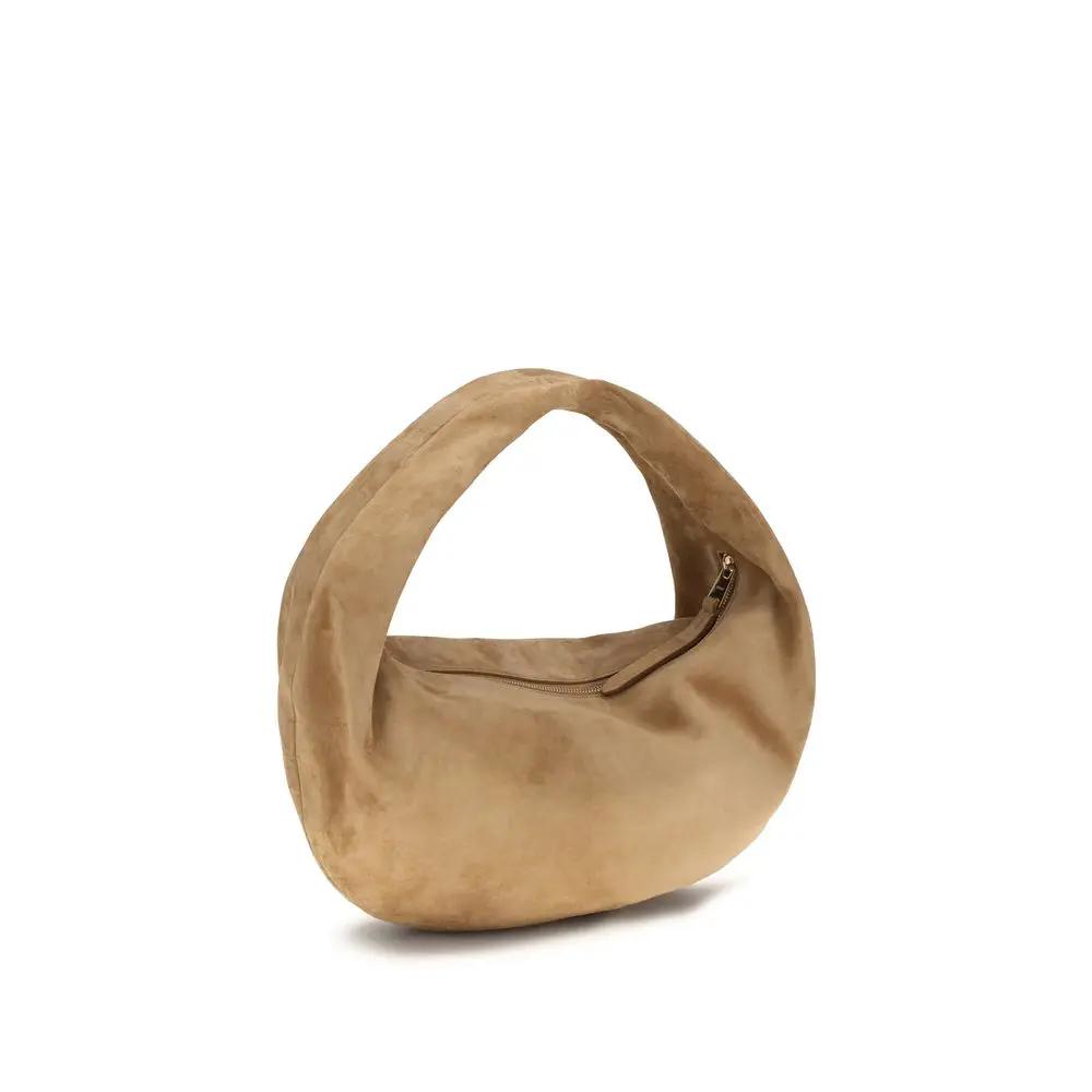 Khaite Sample Sale | Khaite Beige Calf Leather Bos Taurus Shoulder Bag - | Designer outlet