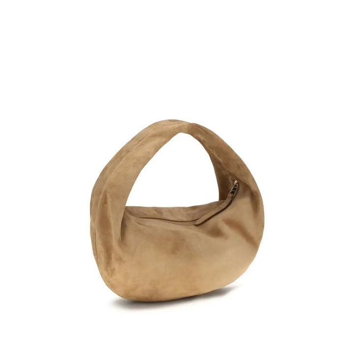 Khaite Sample Sale | Khaite Beige Calf Leather Bos Taurus Shoulder Bag - | Designer outlet