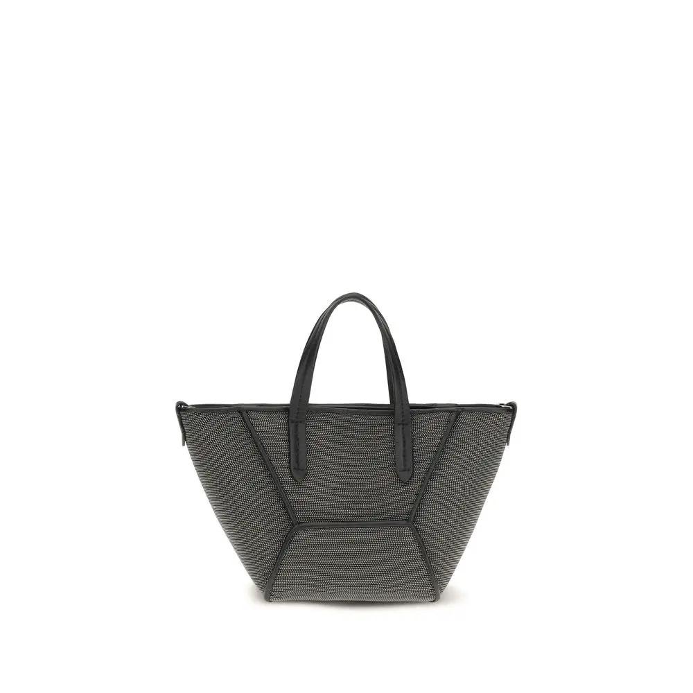 Brunello Cucinelli Sample Sale | Brunello Cucinelli Black Calf Leather Bos Taurus Shoulder Bag - | Designer outlet