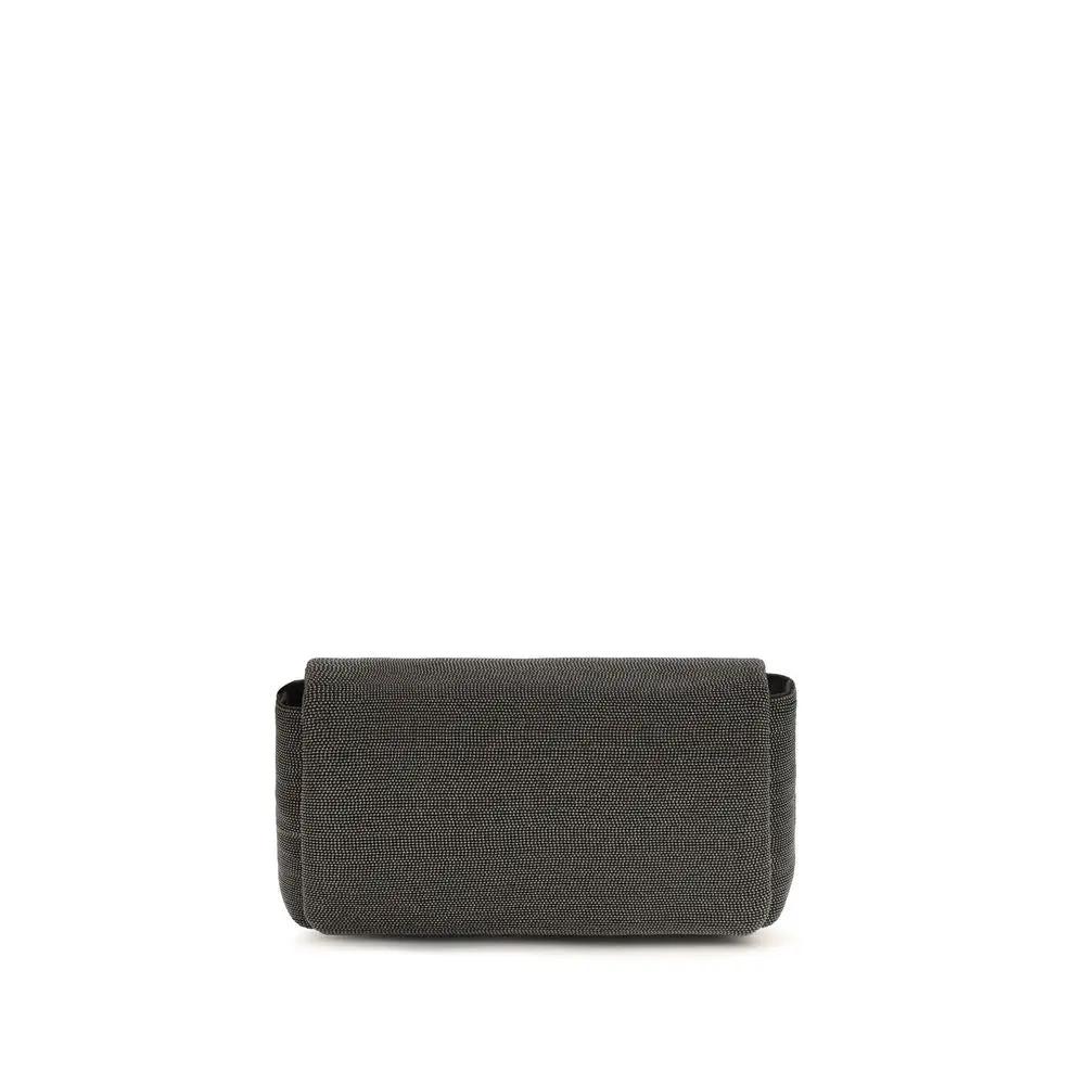 Brunello Cucinelli Sample Sale | Brunello Cucinelli Black Leather Shoulder Bag - | Designer outlet
