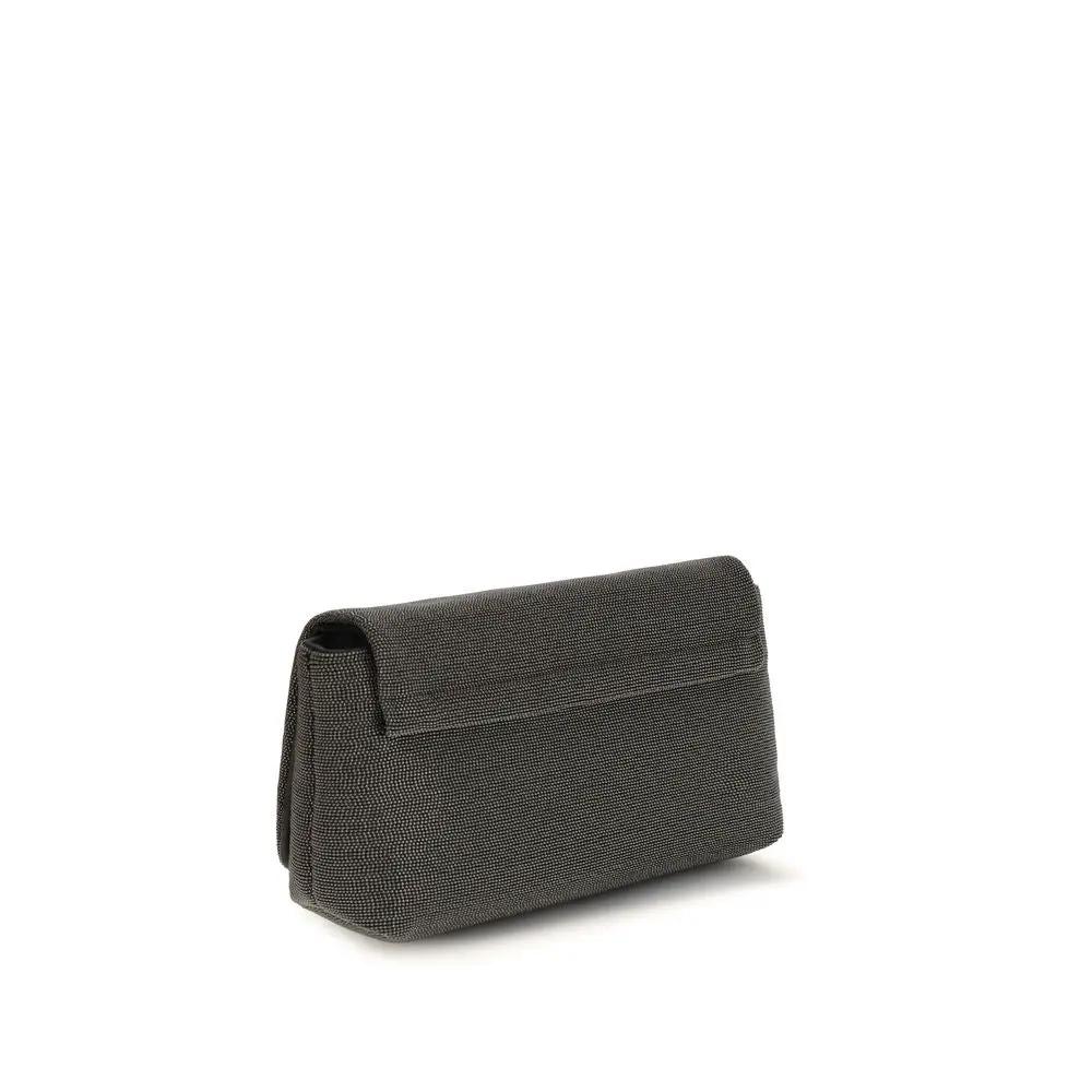Brunello Cucinelli Sample Sale | Brunello Cucinelli Black Leather Shoulder Bag - | Designer outlet