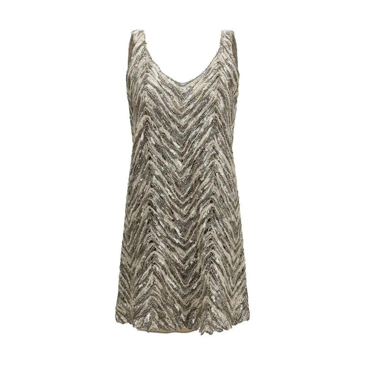 Brunello Cucinelli Sample Sale | Brunello Cucinelli Beige Paper Cocktail Dress - | Designer outlet