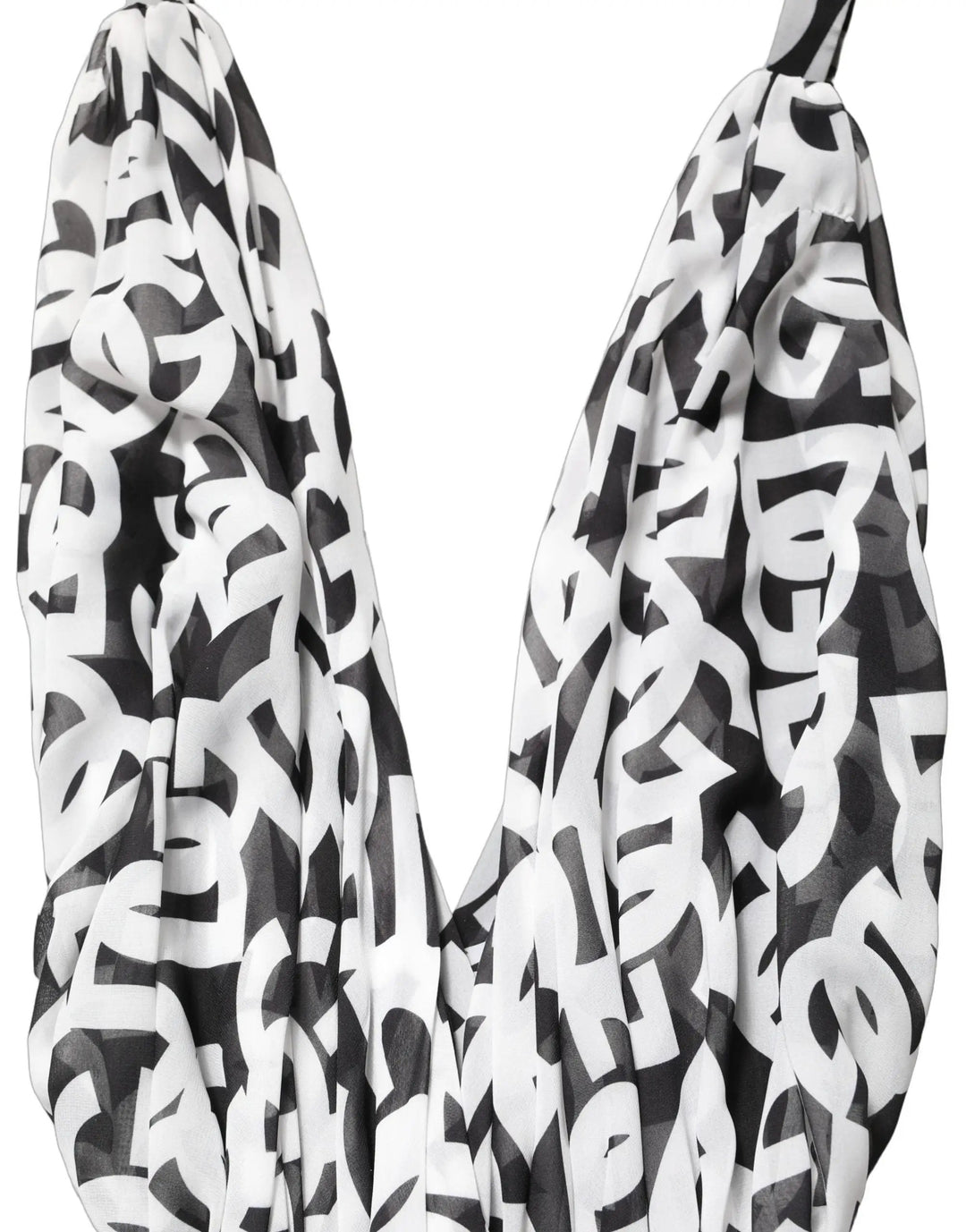 Dolce &amp; Gabbana Sample Sale | Dolce &amp; Gabbana Black White Logo Sleeveless Floor Length Maxi Dress - | Designer outlet