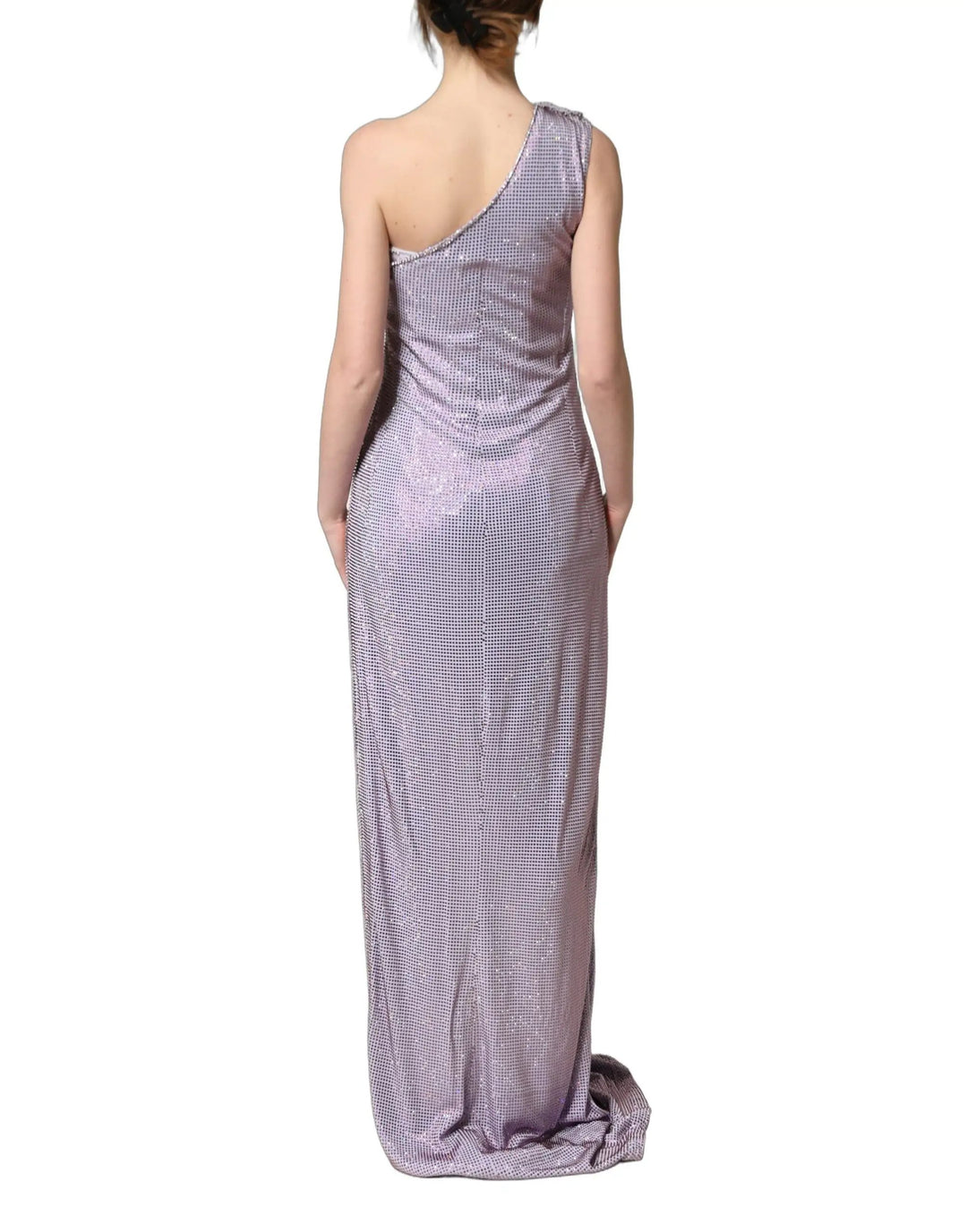 Dolce & Gabbana Sample Sale | Dolce & Gabbana Purple Crystal OneShoulder EveningGown Dress - | Designer outlet