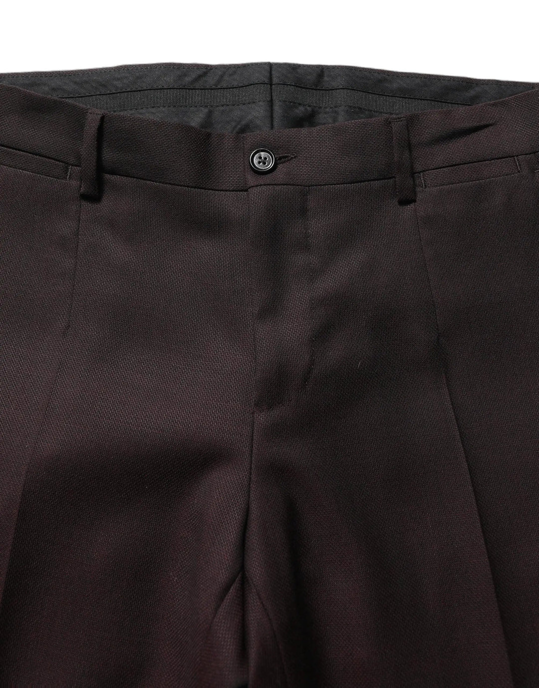 Dolce & Gabbana Sample Sale | Dolce & Gabbana Brown Straight Leg Dress Silk Trousers Pants - | Designer outlet