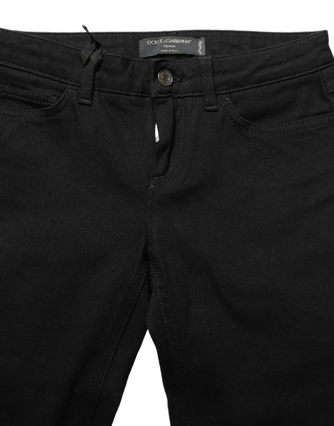 Dolce &amp; Gabbana Sample Sale | Dolce &amp; Gabbana Black Queen Embroidery PRETTY Denim Jeans - | Designer outlet