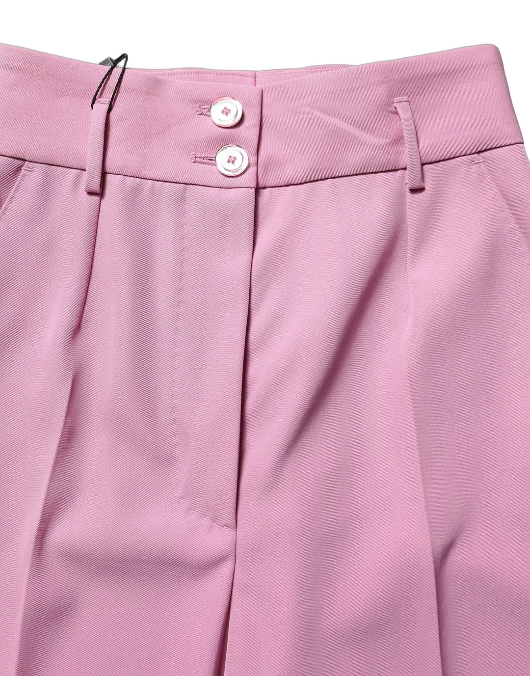 Dolce &amp; Gabbana Sample Sale | Dolce &amp; Gabbana Pink High Waisted Polyester Trouser Pants - | Designer outlet