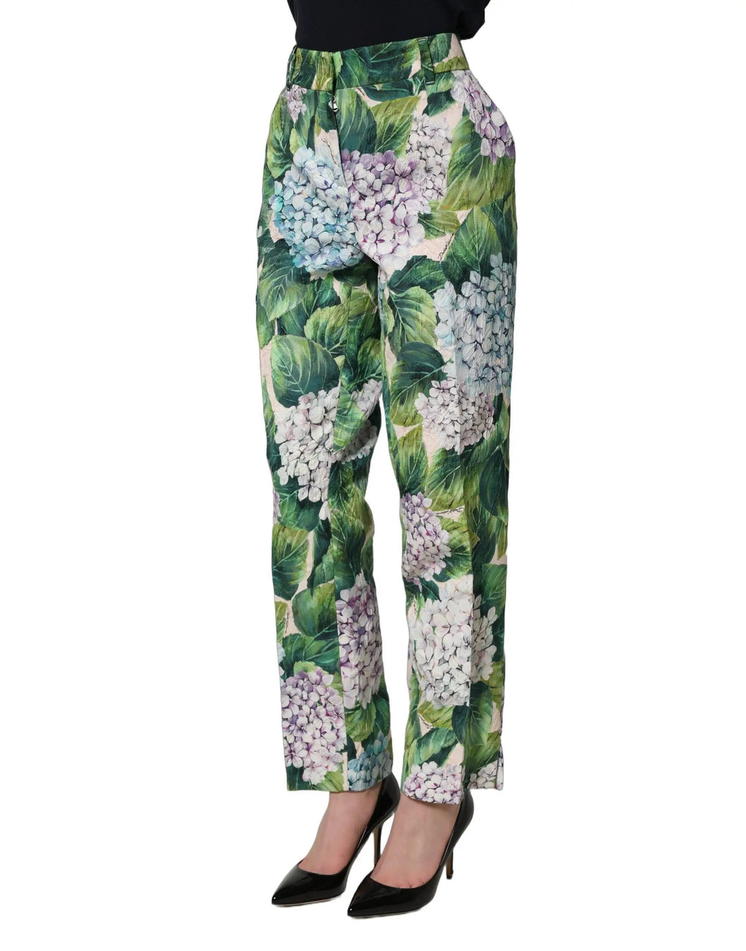 Dolce &amp; Gabbana Sample Sale | Dolce &amp; Gabbana Multicolor Floral Print Tapered Trouser Pants - | Designer outlet