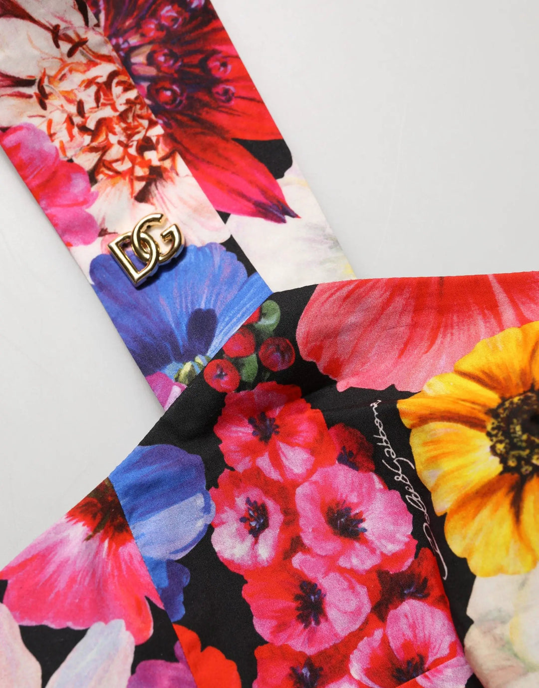 Dolce &amp; Gabbana Sample Sale | Dolce &amp; Gabbana Multicolor Floral Cropped Bustier Tank Top - | Designer outlet