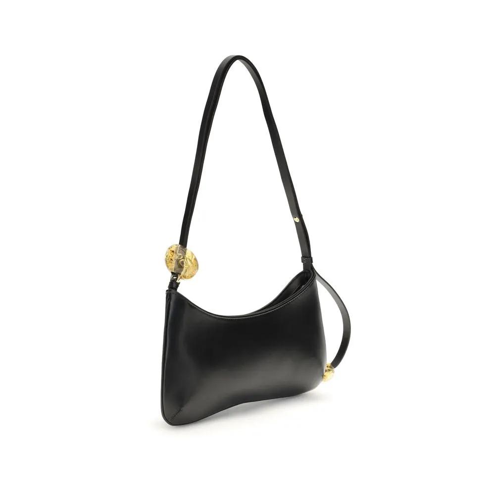 Jacquemus Sample Sale | Jacquemus Black Calf Leather Bos Taurus Shoulder Bag - | Designer outlet