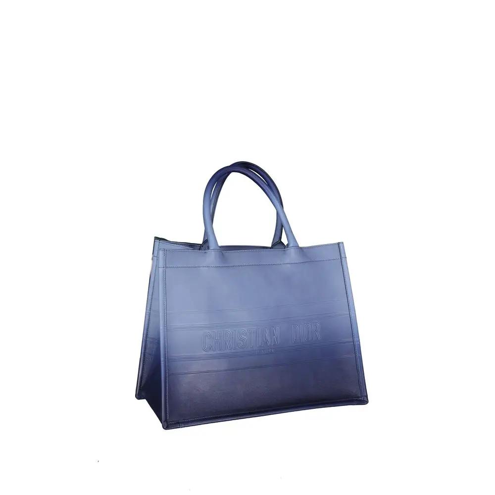 Dior Sample Sale | Dior Blue Calfskin Tote Bag - | Designer outlet