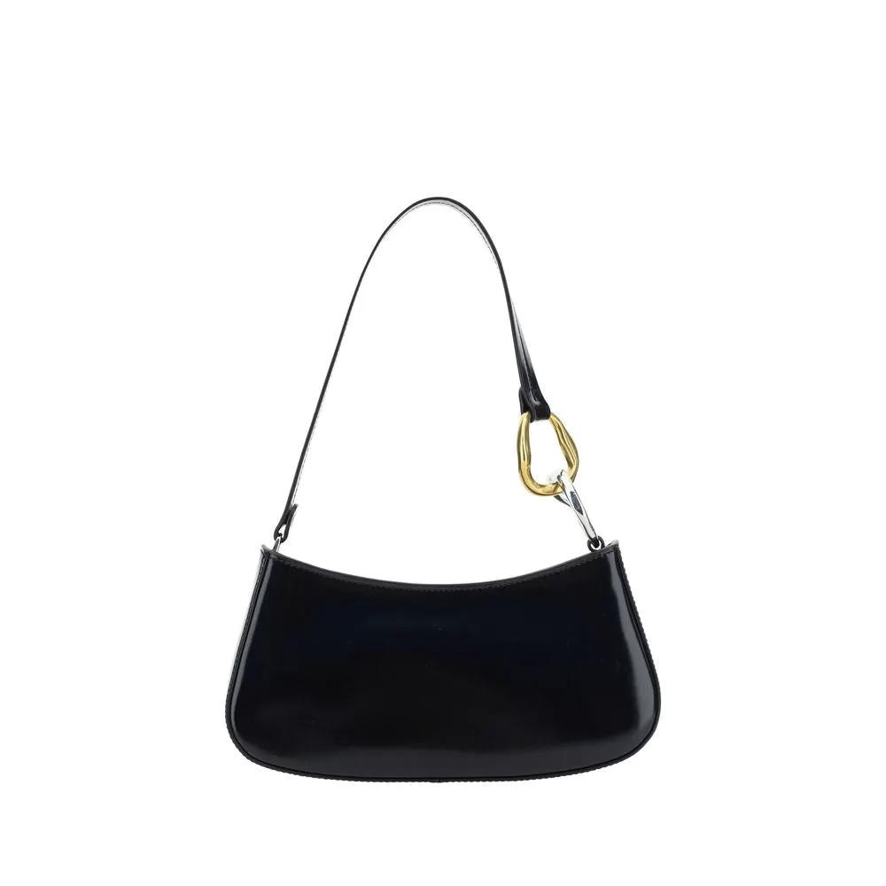 Staud Black Calf Leather Bos Taurus Shoulder Bag