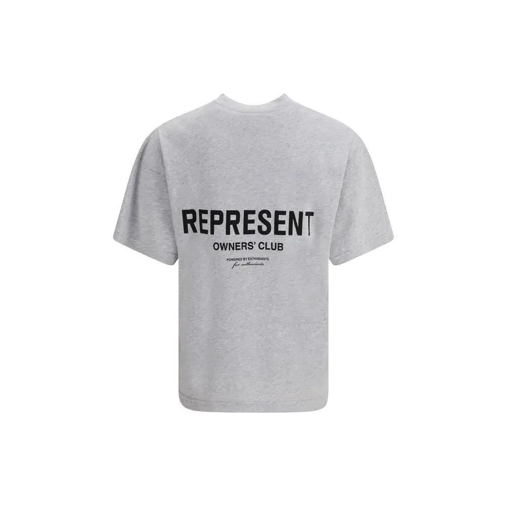 Represent Gray Cotton T-Shirt