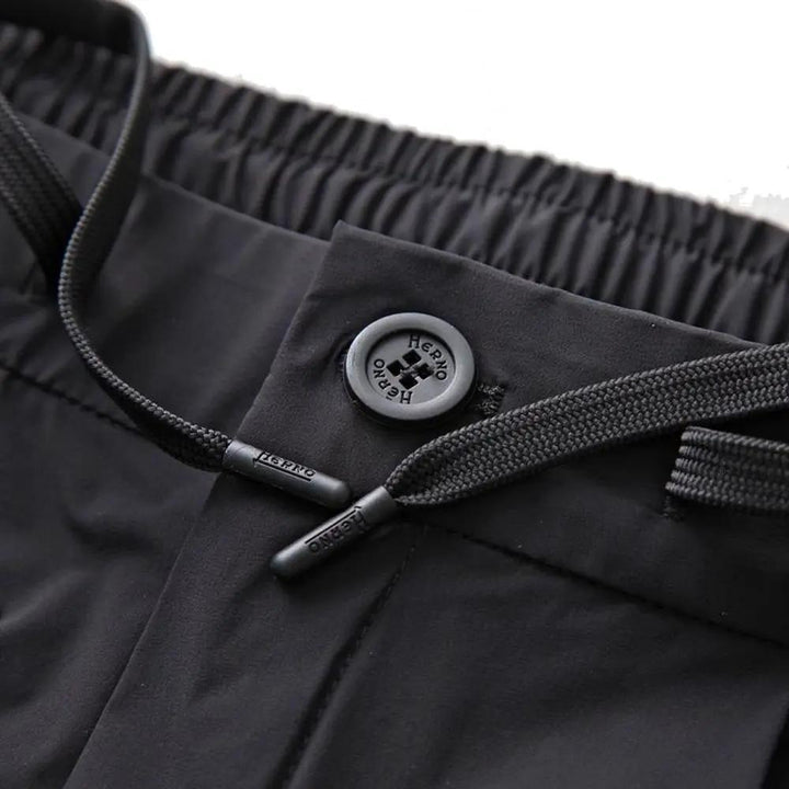 Herno Black Elastane Athletic Pants