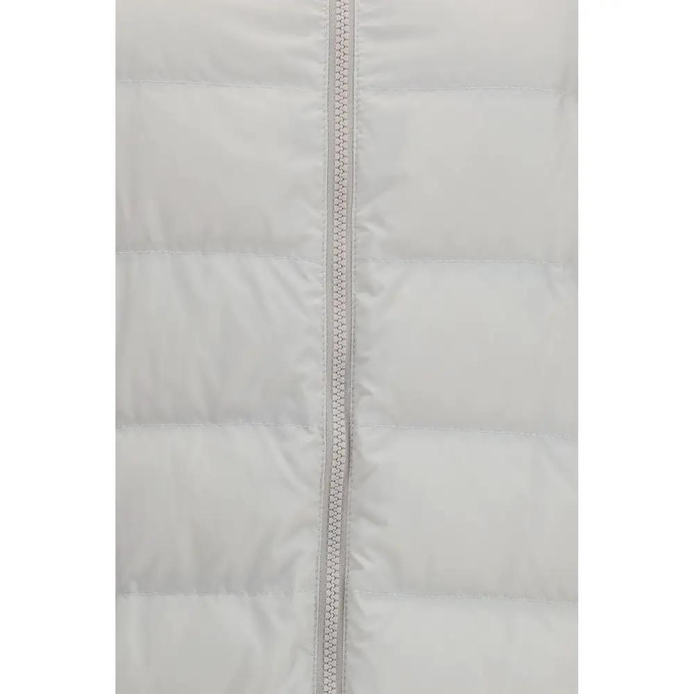 Brunello Cucinelli Gray Polyester Full-Length Jacket