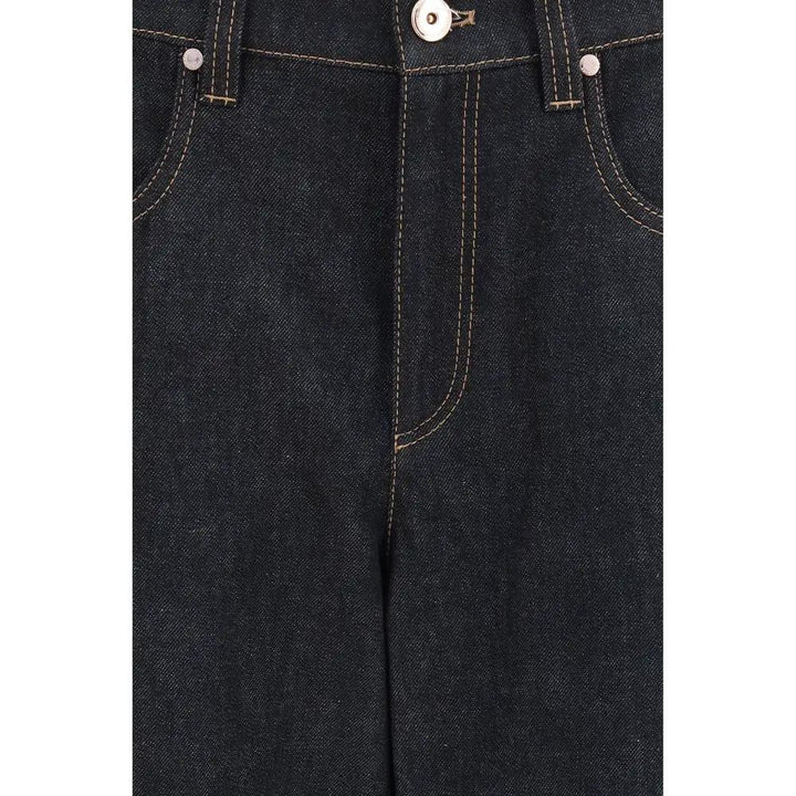 Brunello Cucinelli Blue Cotton Straight-Leg Jeans