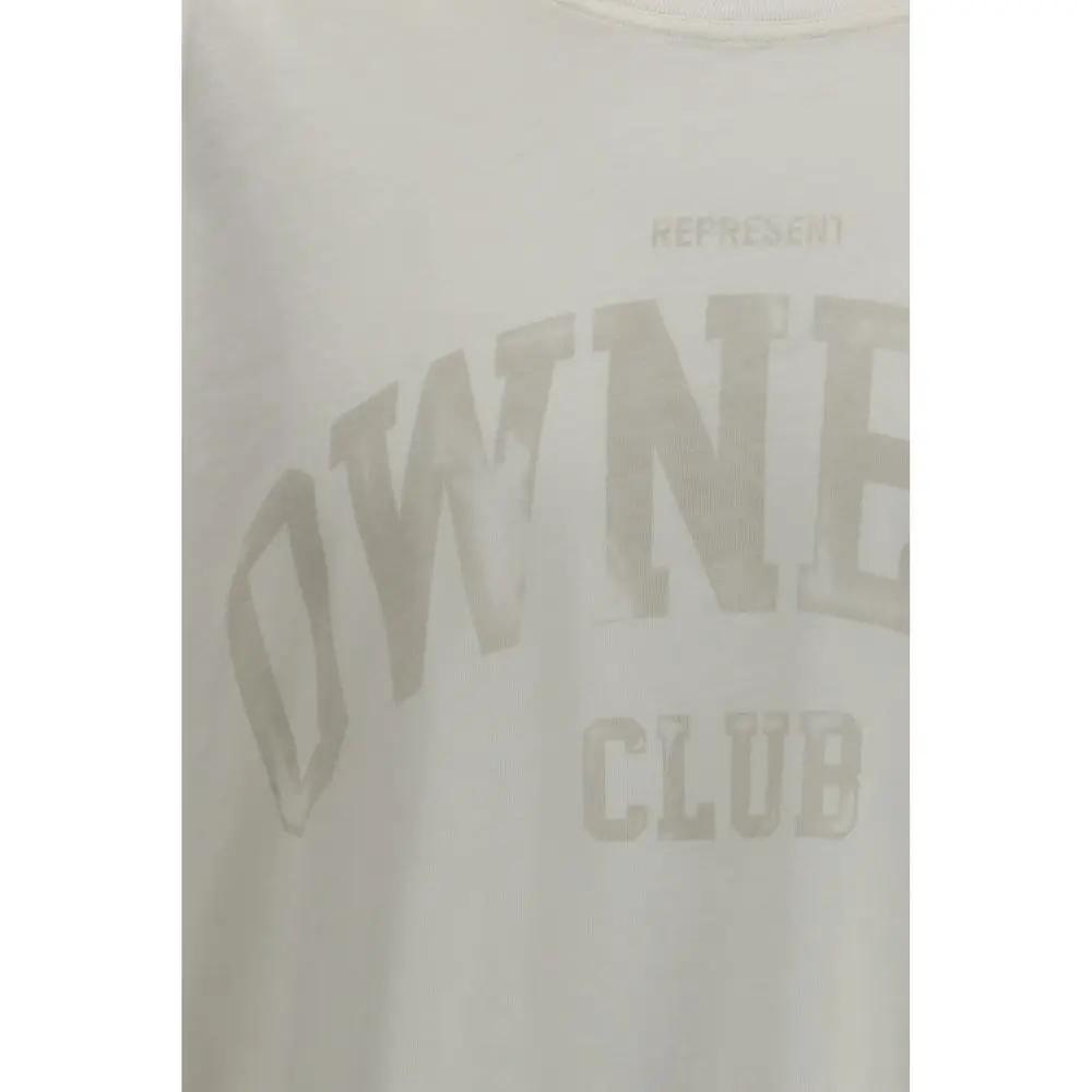 Represent White Cotton T-Shirt