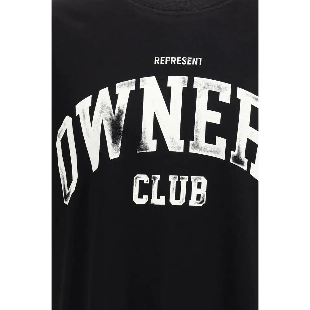 Represent Black Cotton T-Shirt
