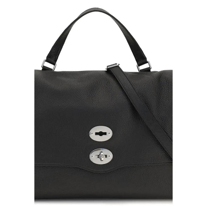 Zanellato Black Calf Leather Bos Taurus Handbag