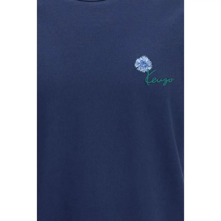 Kenzo Blue Cotton T-Shirt