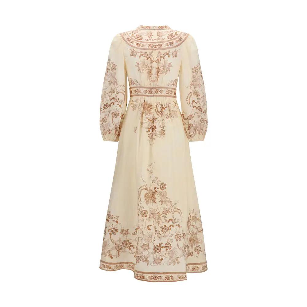 Zimmermann Beige Linen Casual Dress