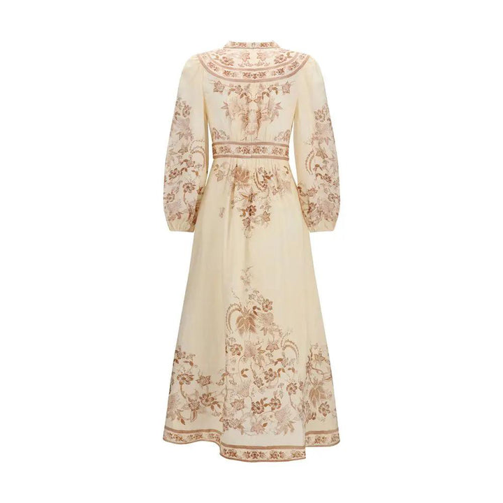 Zimmermann Beige Linen Casual Dress