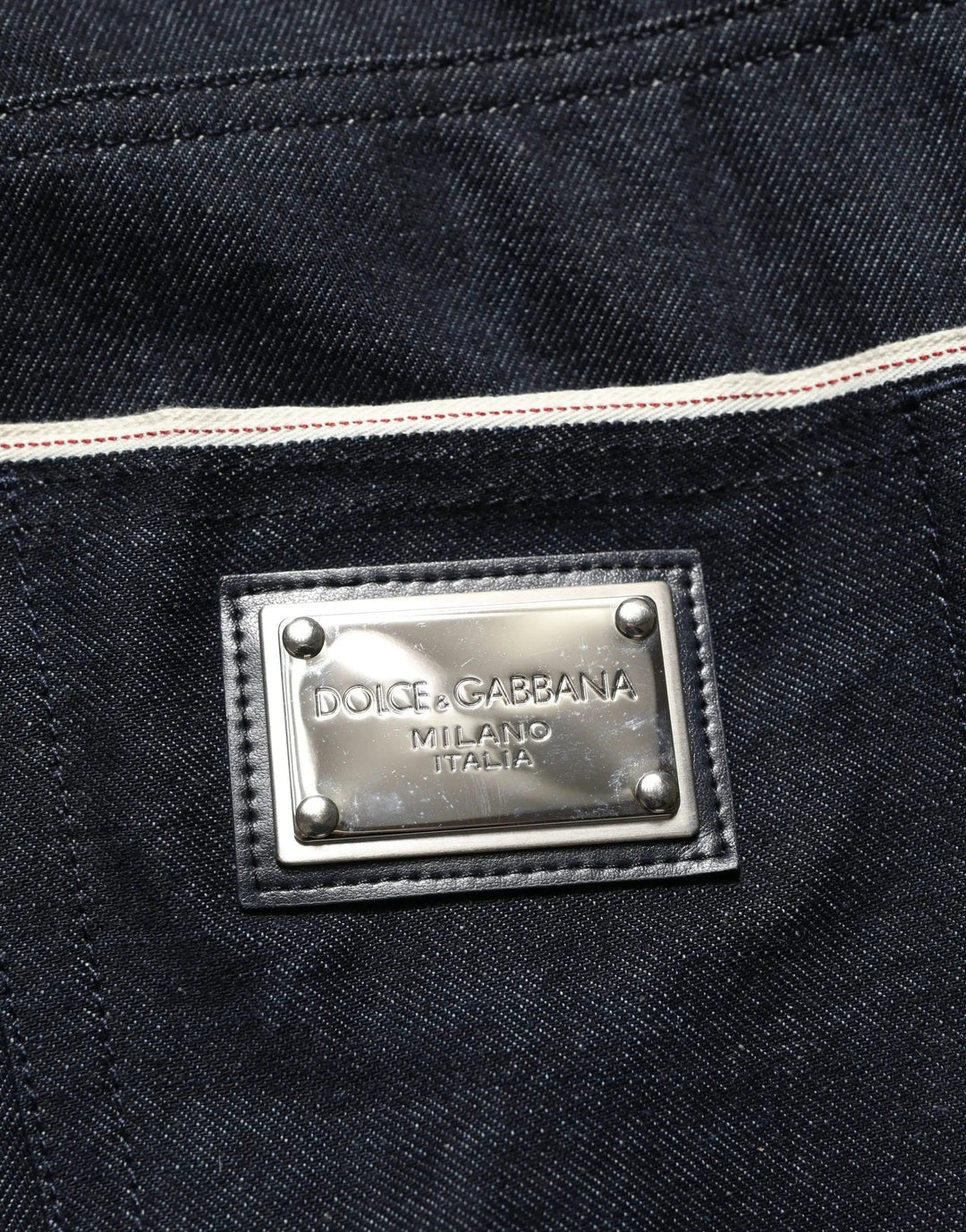 Dolce &amp; Gabbana Black Cotton Mid Waist Classic Men Denim Jeans