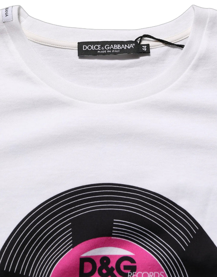 Dolce &amp; Gabbana White D&amp;G WE LOVE JAPAN Print Cotton T-shirt