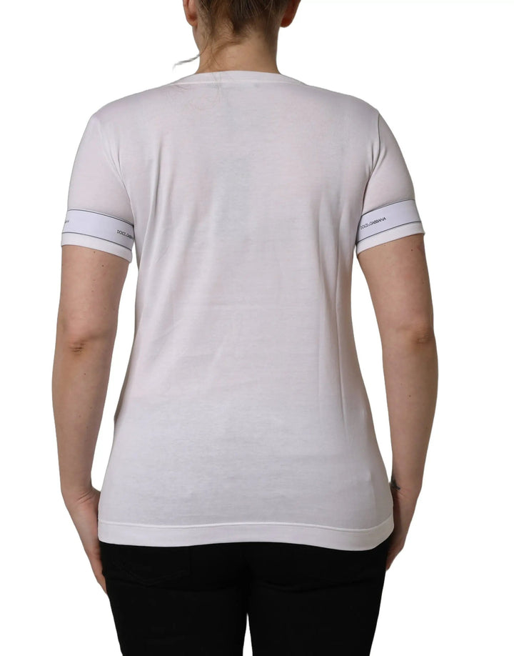 Dolce &amp; Gabbana White D&amp;G WE LOVE JAPAN Print Cotton T-shirt