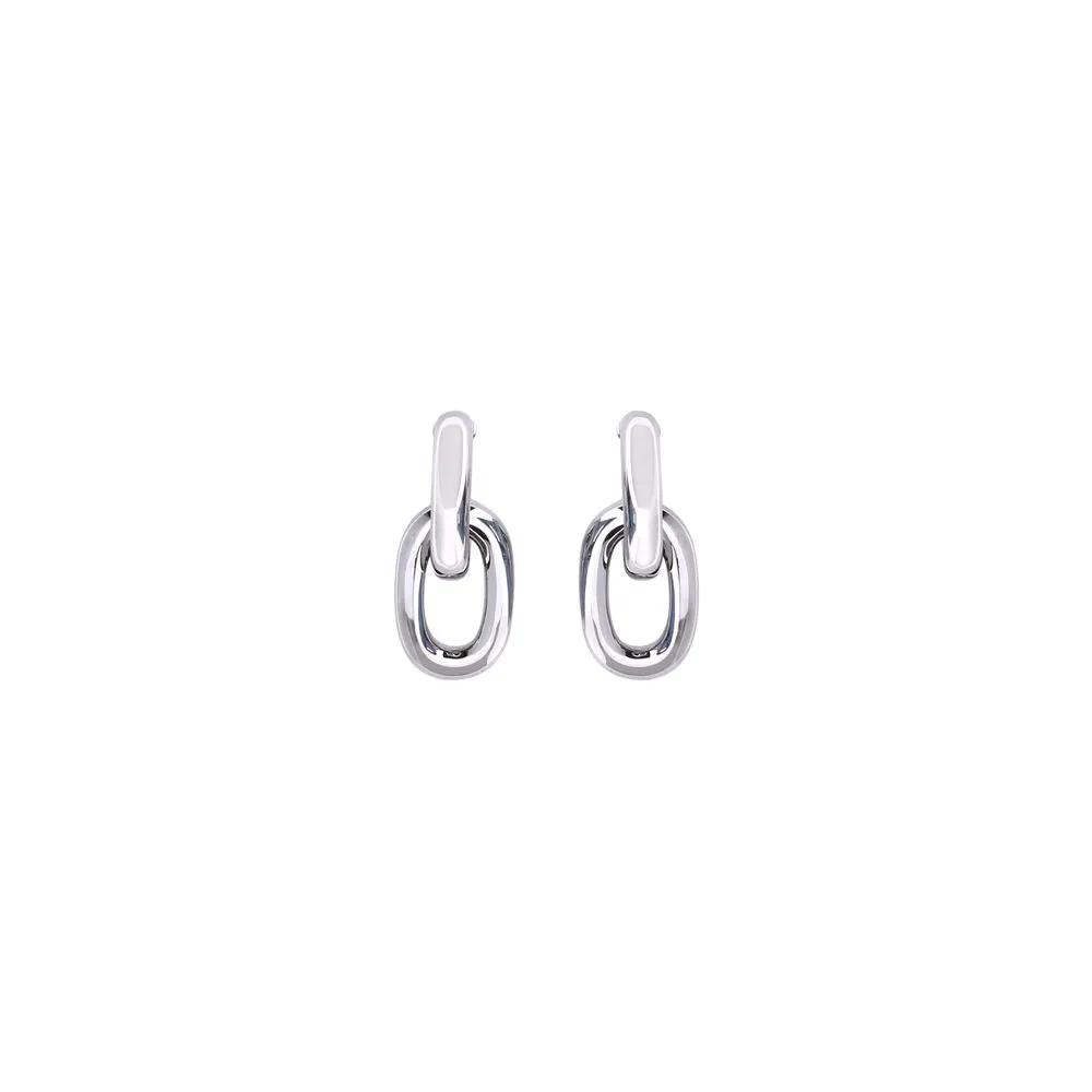 Rabanne Silver Resin Earrings